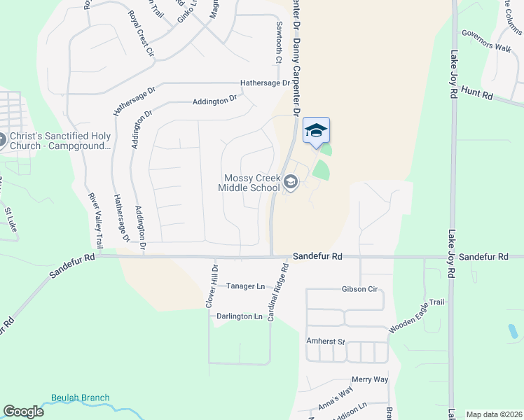 map of restaurants, bars, coffee shops, grocery stores, and more near Pearl Moss Lane in Kathleen