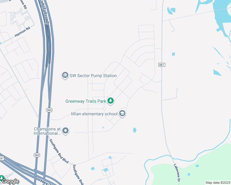 map of restaurants, bars, coffee shops, grocery stores, and more near 3648 Twin Pines Drive in Midlothian