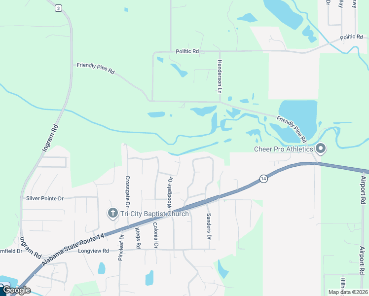 map of restaurants, bars, coffee shops, grocery stores, and more near 253 Brownstone Loop in Elmore
