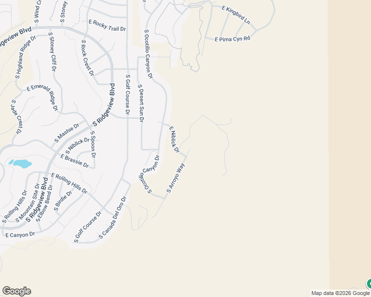 map of restaurants, bars, coffee shops, grocery stores, and more near 37744 South Arroyo Way in Tucson
