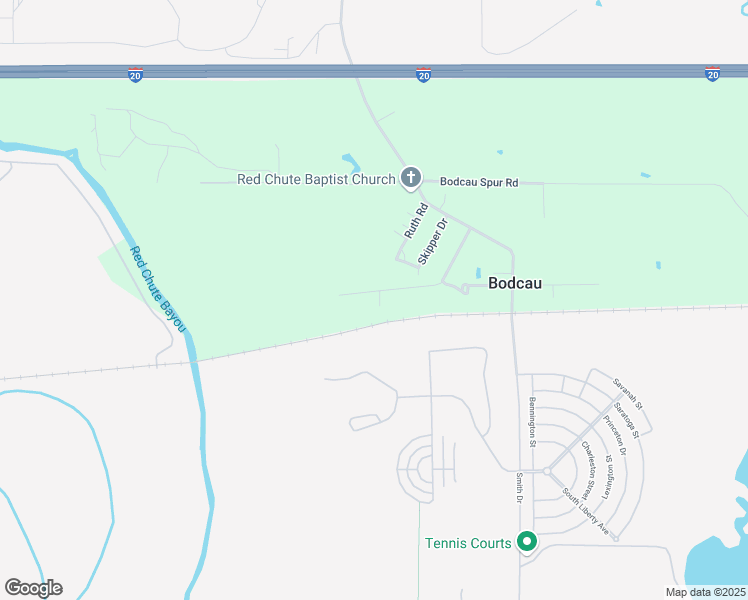 map of restaurants, bars, coffee shops, grocery stores, and more near 73 Shirley Rose Road in Haughton