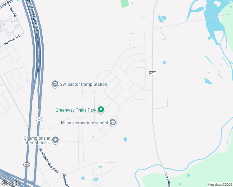 map of restaurants, bars, coffee shops, grocery stores, and more near 3624 Rolling Meadows Drive in Grand Prairie