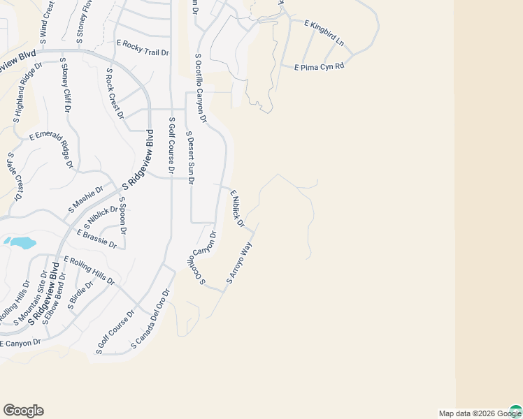 map of restaurants, bars, coffee shops, grocery stores, and more near 37744 South Arroyo Way in Tucson