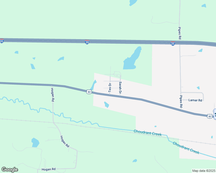 map of restaurants, bars, coffee shops, grocery stores, and more near 129 Ted Drive in Ruston