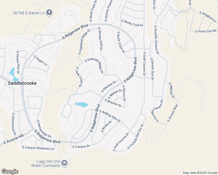map of restaurants, bars, coffee shops, grocery stores, and more near 37673 South Mashie Drive in Tucson