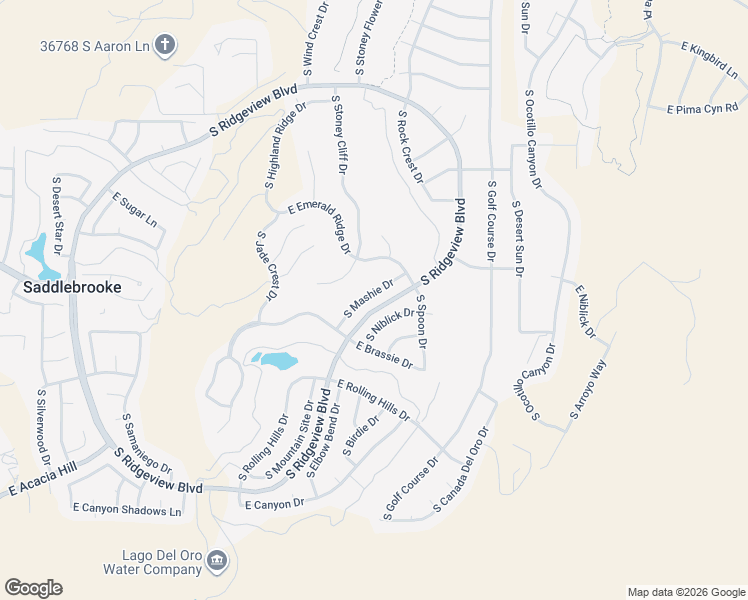 map of restaurants, bars, coffee shops, grocery stores, and more near 37659 South Mashie Drive in Tucson
