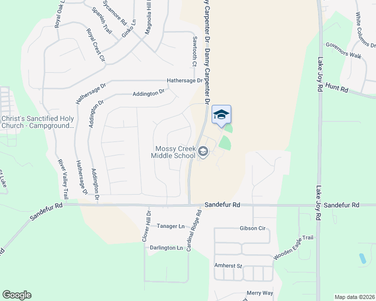 map of restaurants, bars, coffee shops, grocery stores, and more near 1 Star Moss Ct in Kathleen