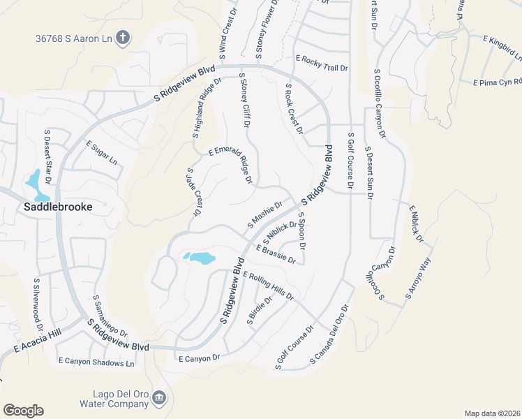 map of restaurants, bars, coffee shops, grocery stores, and more near 37660 South Mashie Drive in Tucson