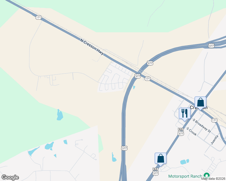 map of restaurants, bars, coffee shops, grocery stores, and more near 910 Harris Drive in Cresson