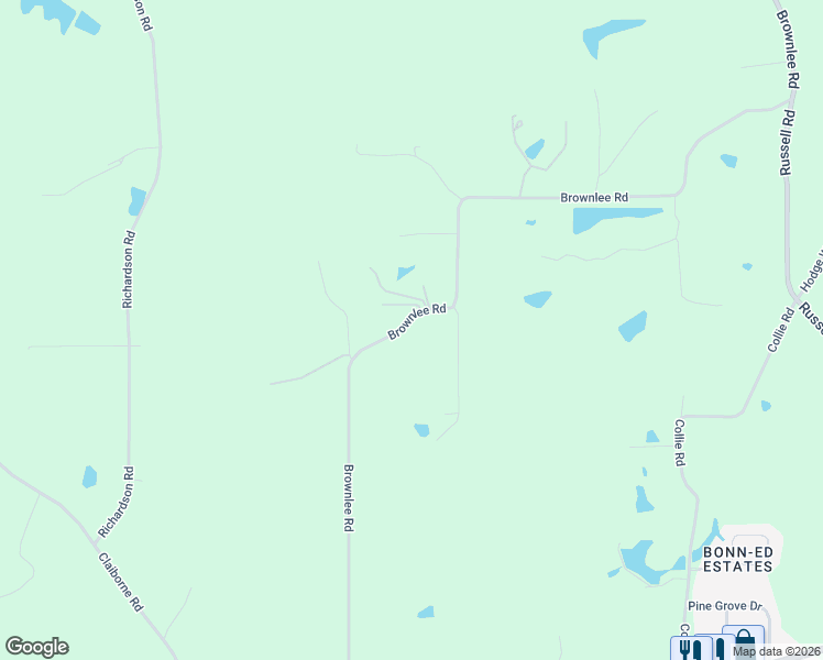 map of restaurants, bars, coffee shops, grocery stores, and more near 465-563 Brownlee Rd in Calhoun