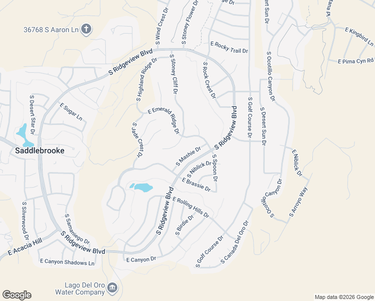 map of restaurants, bars, coffee shops, grocery stores, and more near 37660 South Mashie Drive in Tucson
