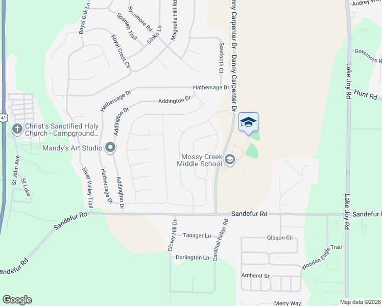 map of restaurants, bars, coffee shops, grocery stores, and more near 810 Cornwall Drive in Kathleen