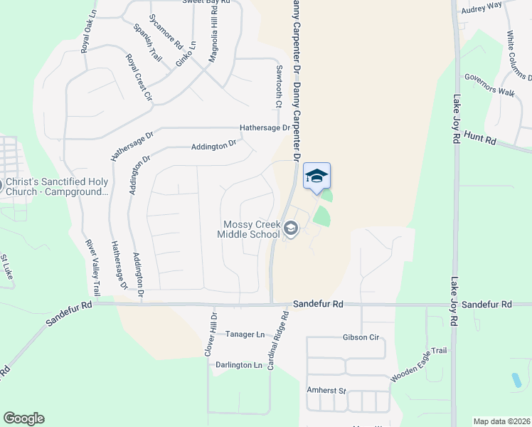 map of restaurants, bars, coffee shops, grocery stores, and more near 5 Star Moss Court in Kathleen