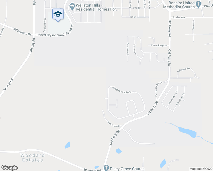 map of restaurants, bars, coffee shops, grocery stores, and more near 258 Morgan Ranch Circle in Bonaire