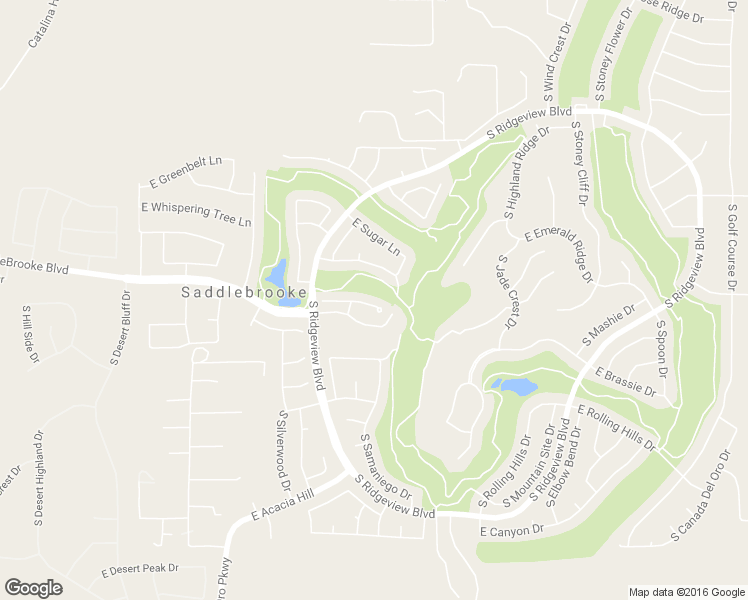 map of restaurants, bars, coffee shops, grocery stores, and more near 64528 East Wind Ridge Circle in Tucson