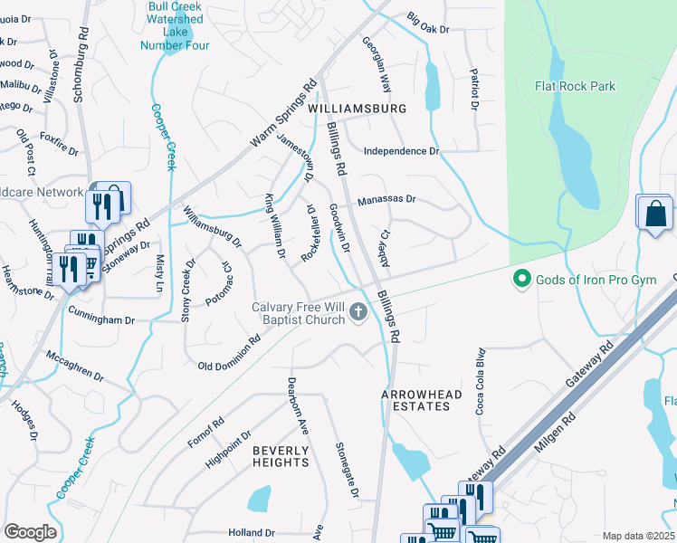 map of restaurants, bars, coffee shops, grocery stores, and more near 11 Old Dominion Court in Columbus