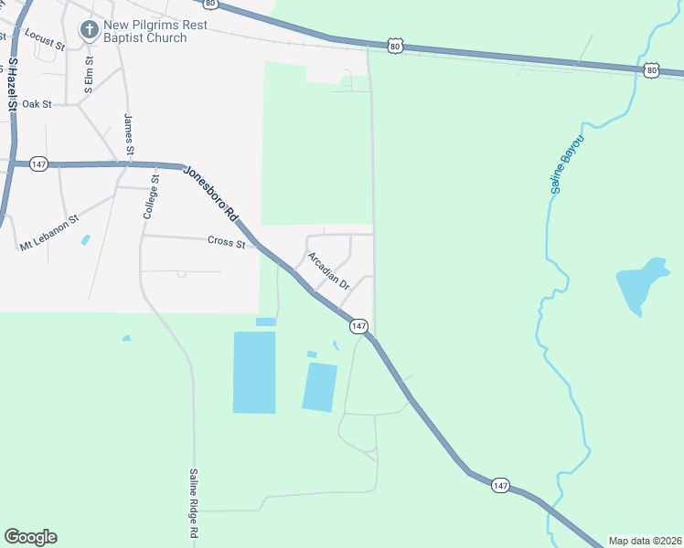 map of restaurants, bars, coffee shops, grocery stores, and more near 3916 Brewton Drive in Arcadia