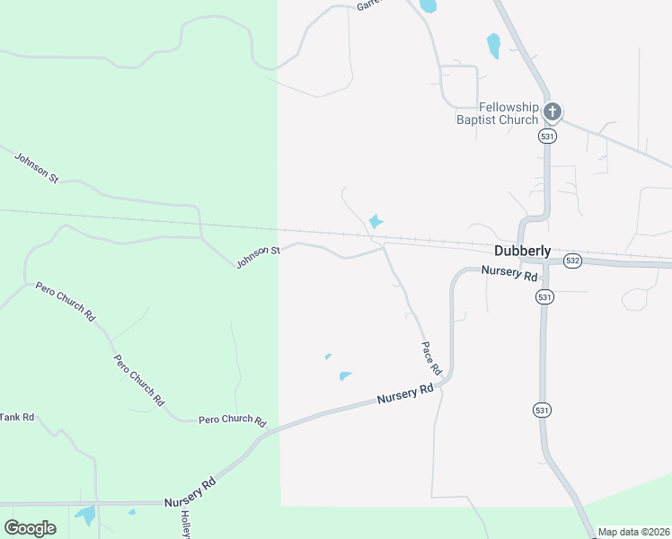 map of restaurants, bars, coffee shops, grocery stores, and more near in Dubberly