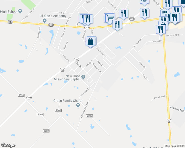 map of restaurants, bars, coffee shops, grocery stores, and more near 1785 Cypress Lane in Canton