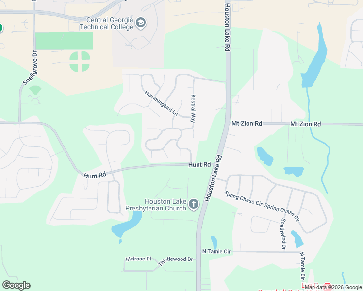 map of restaurants, bars, coffee shops, grocery stores, and more near 200 Huntwood Lane in Kathleen