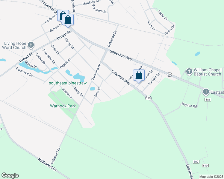 map of restaurants, bars, coffee shops, grocery stores, and more near 515 Clover Street in East Dublin