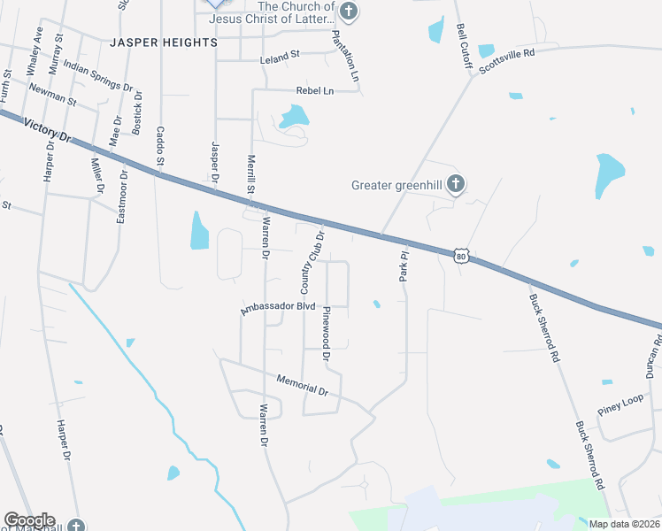 map of restaurants, bars, coffee shops, grocery stores, and more near 300 Pinewood Drive in Marshall