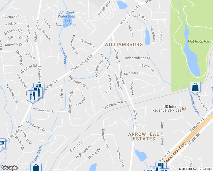 map of restaurants, bars, coffee shops, grocery stores, and more near 4 Westover Court in Columbus