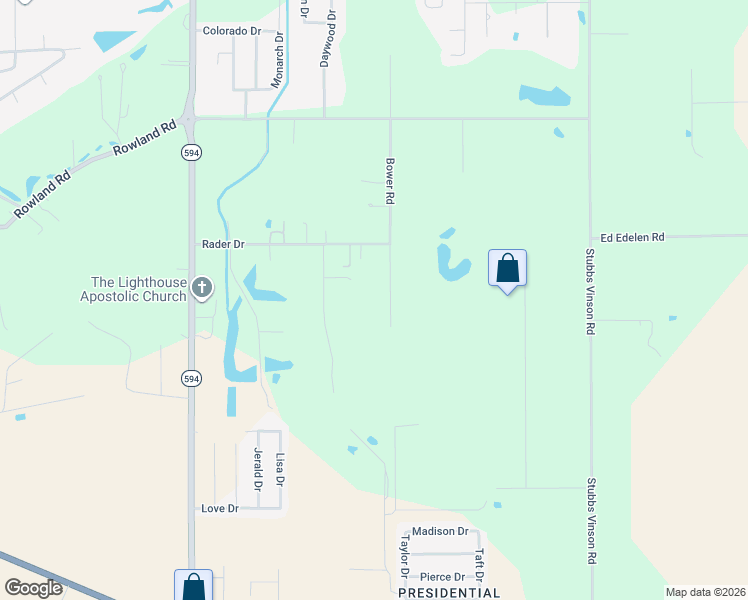 map of restaurants, bars, coffee shops, grocery stores, and more near 338 Bower Road in Monroe
