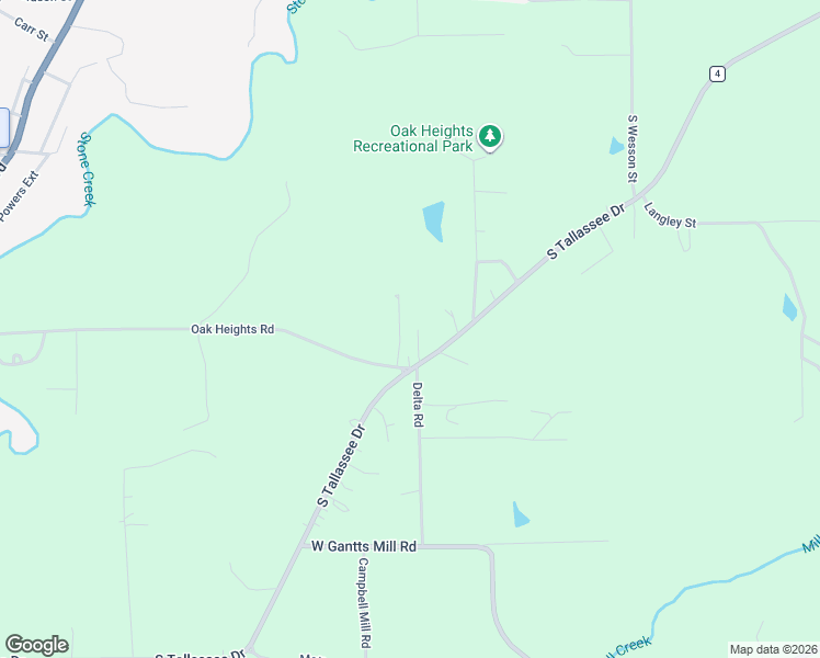 map of restaurants, bars, coffee shops, grocery stores, and more near 56-68 Thompson Avenue in Tallassee