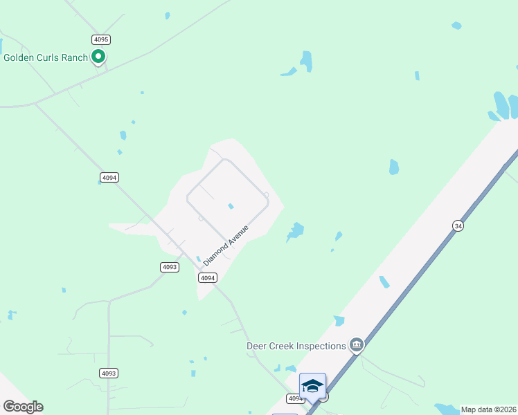 map of restaurants, bars, coffee shops, grocery stores, and more near 9146 Diamond Avenue in Kaufman