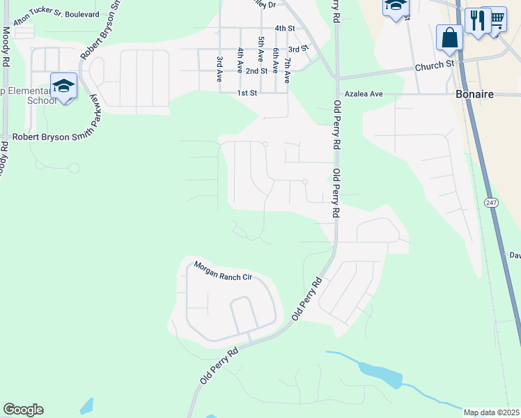 map of restaurants, bars, coffee shops, grocery stores, and more near 1400 Adirondac Way in Bonaire