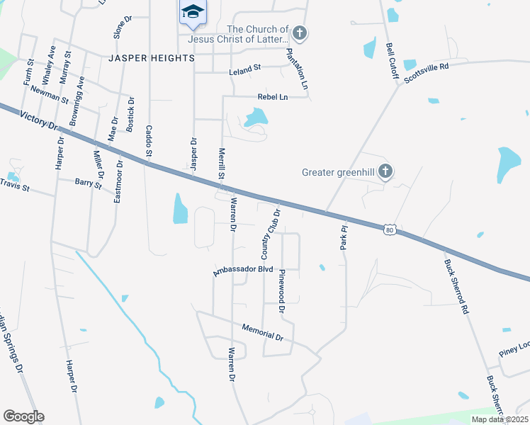 map of restaurants, bars, coffee shops, grocery stores, and more near 101-299 Country Club Dr in Marshall