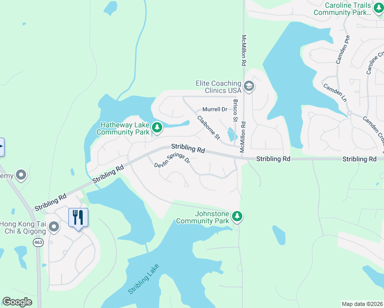 map of restaurants, bars, coffee shops, grocery stores, and more near 106 Springwater Cove in Madison