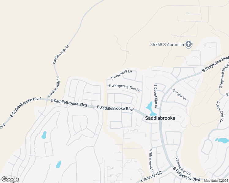 map of restaurants, bars, coffee shops, grocery stores, and more near 63652 East Squash Blossom Lane in Tucson