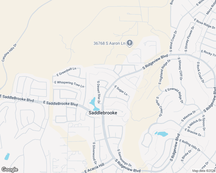 map of restaurants, bars, coffee shops, grocery stores, and more near 37277 South Pinewood Drive in Tucson