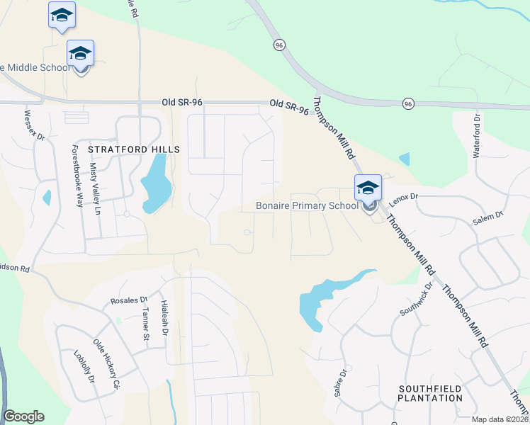 map of restaurants, bars, coffee shops, grocery stores, and more near 630 McCarley Downs Drive in Bonaire