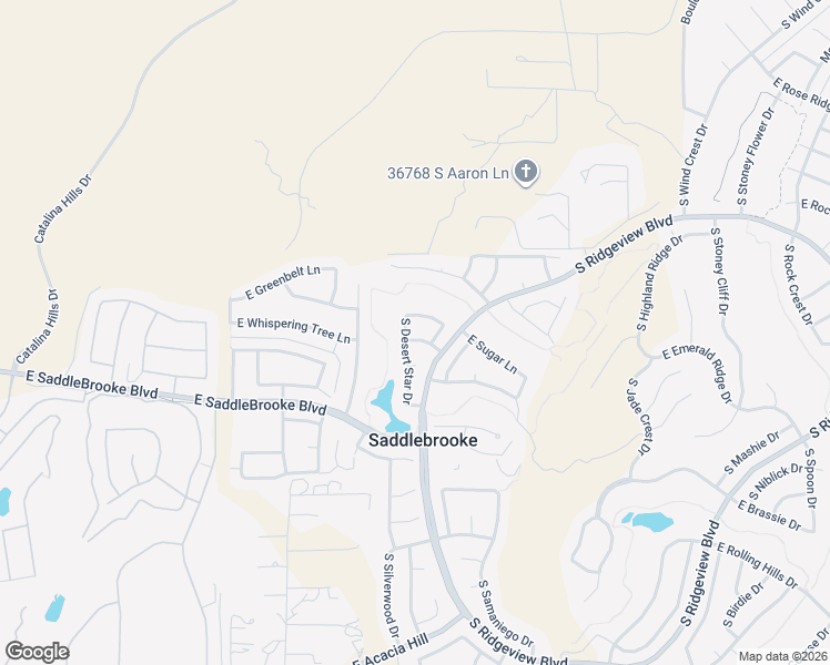 map of restaurants, bars, coffee shops, grocery stores, and more near 64224 East Whispering Tree Lane in Tucson