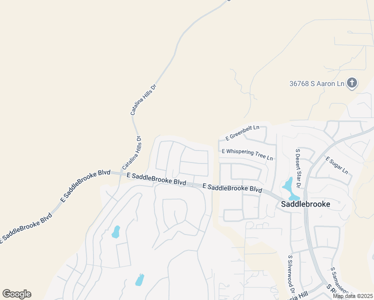 map of restaurants, bars, coffee shops, grocery stores, and more near 63362 East Squash Blossom Lane in Tucson