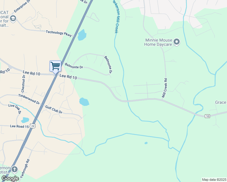 map of restaurants, bars, coffee shops, grocery stores, and more near 4040 Beth Anne Place in Auburn