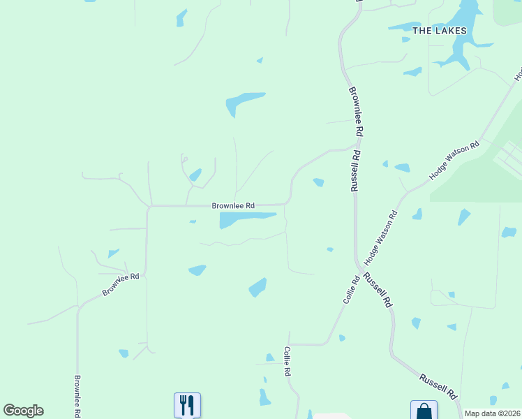 map of restaurants, bars, coffee shops, grocery stores, and more near 849-891 Brownlee Rd in Calhoun