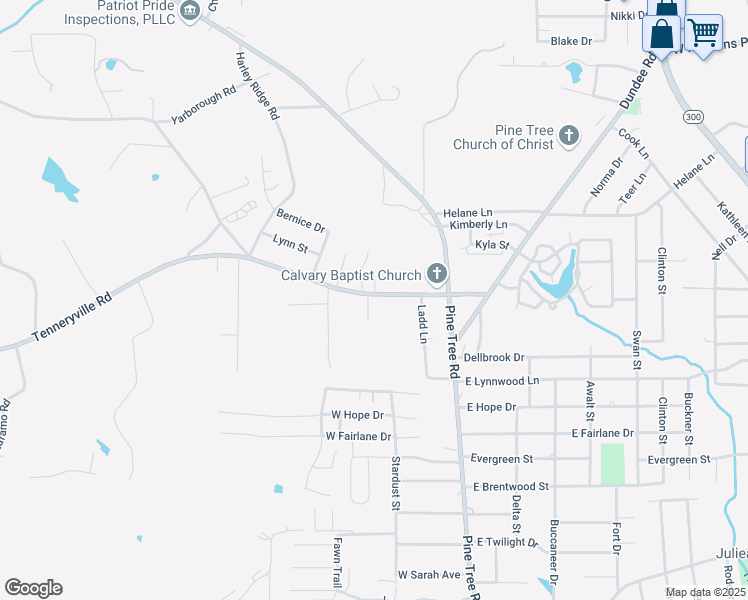 map of restaurants, bars, coffee shops, grocery stores, and more near 2912 Fredrick Drive in Longview