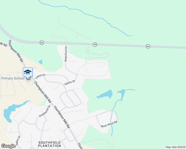 map of restaurants, bars, coffee shops, grocery stores, and more near 233 Waterford Drive in Bonaire