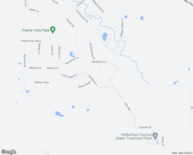 map of restaurants, bars, coffee shops, grocery stores, and more near 1798 Rockies Lane in Midlothian
