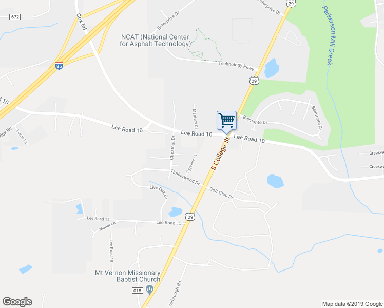 map of restaurants, bars, coffee shops, grocery stores, and more near 4204 Cypress Court in Auburn