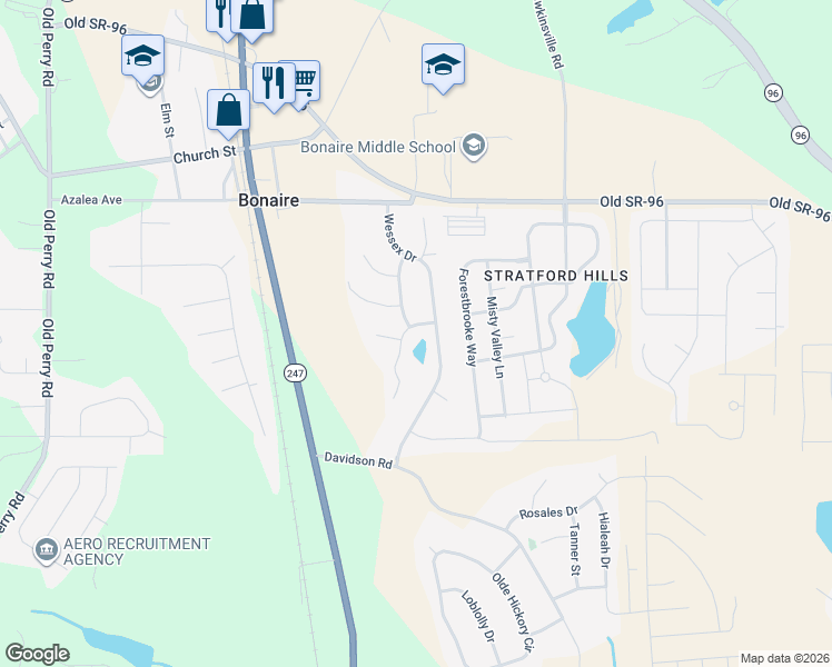 map of restaurants, bars, coffee shops, grocery stores, and more near 203 Cardiff Ct in Houston