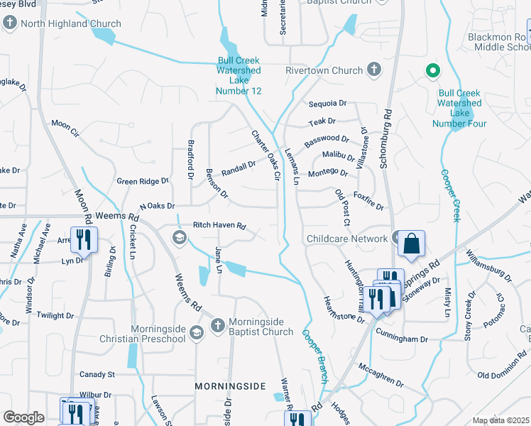 map of restaurants, bars, coffee shops, grocery stores, and more near 5008 Hidden Hills Court in Columbus