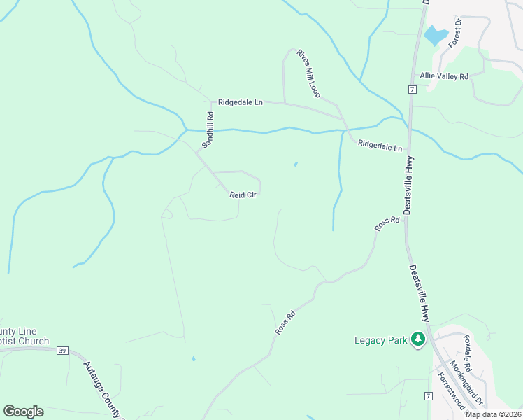 map of restaurants, bars, coffee shops, grocery stores, and more near 280-300 Reid Circle in Deatsville