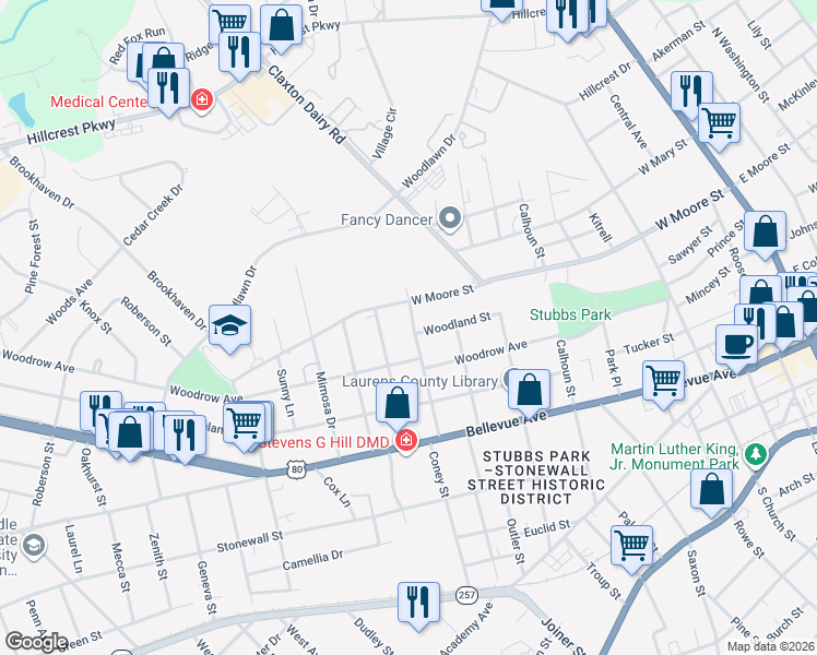 map of restaurants, bars, coffee shops, grocery stores, and more near 317 Duncan Street in Dublin