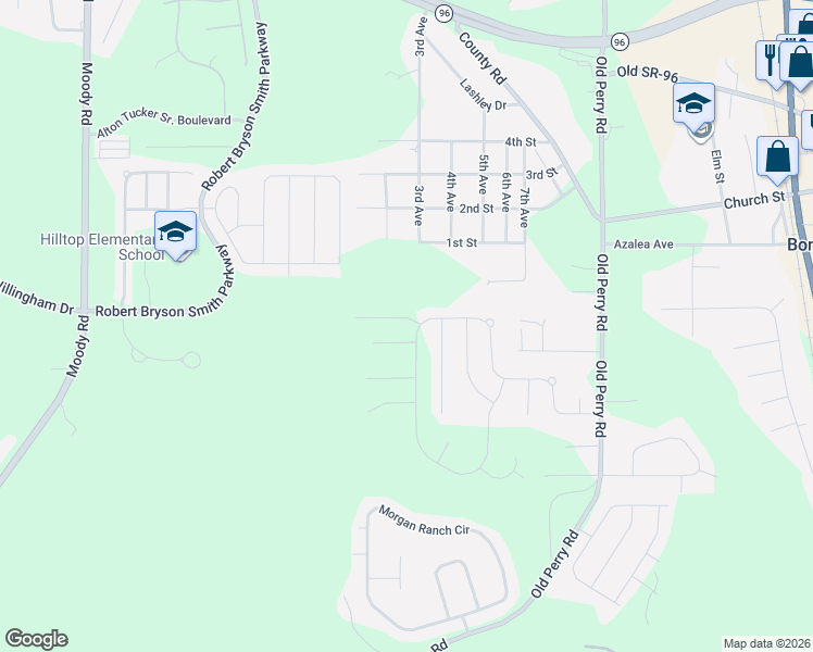 map of restaurants, bars, coffee shops, grocery stores, and more near 101 Cascades Court in Bonaire