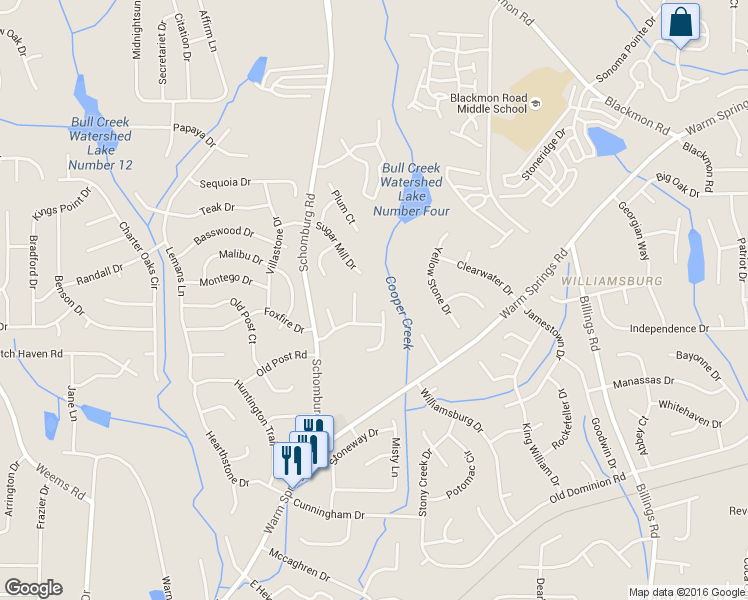 map of restaurants, bars, coffee shops, grocery stores, and more near 6479 North Branch Court in Columbus